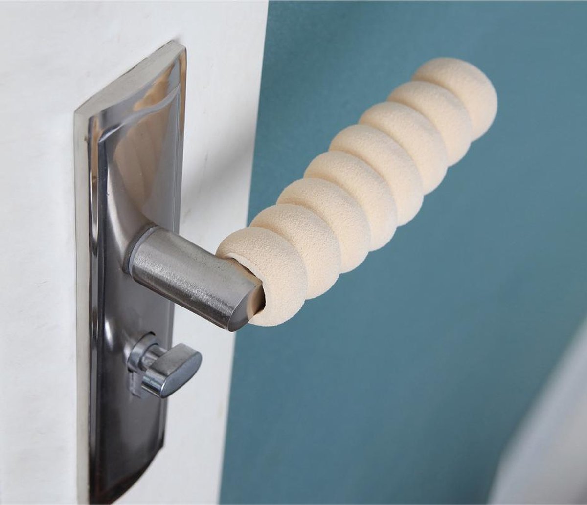 3 Stuks Mooie Deurklink Bescherming - Schuim - Beige - Foam - Deurbeslag -  Stootdop | bol.com