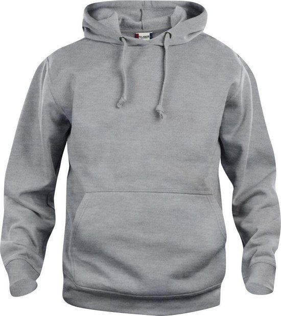 Clique Basic hoody Grijs Melange maat XXXL