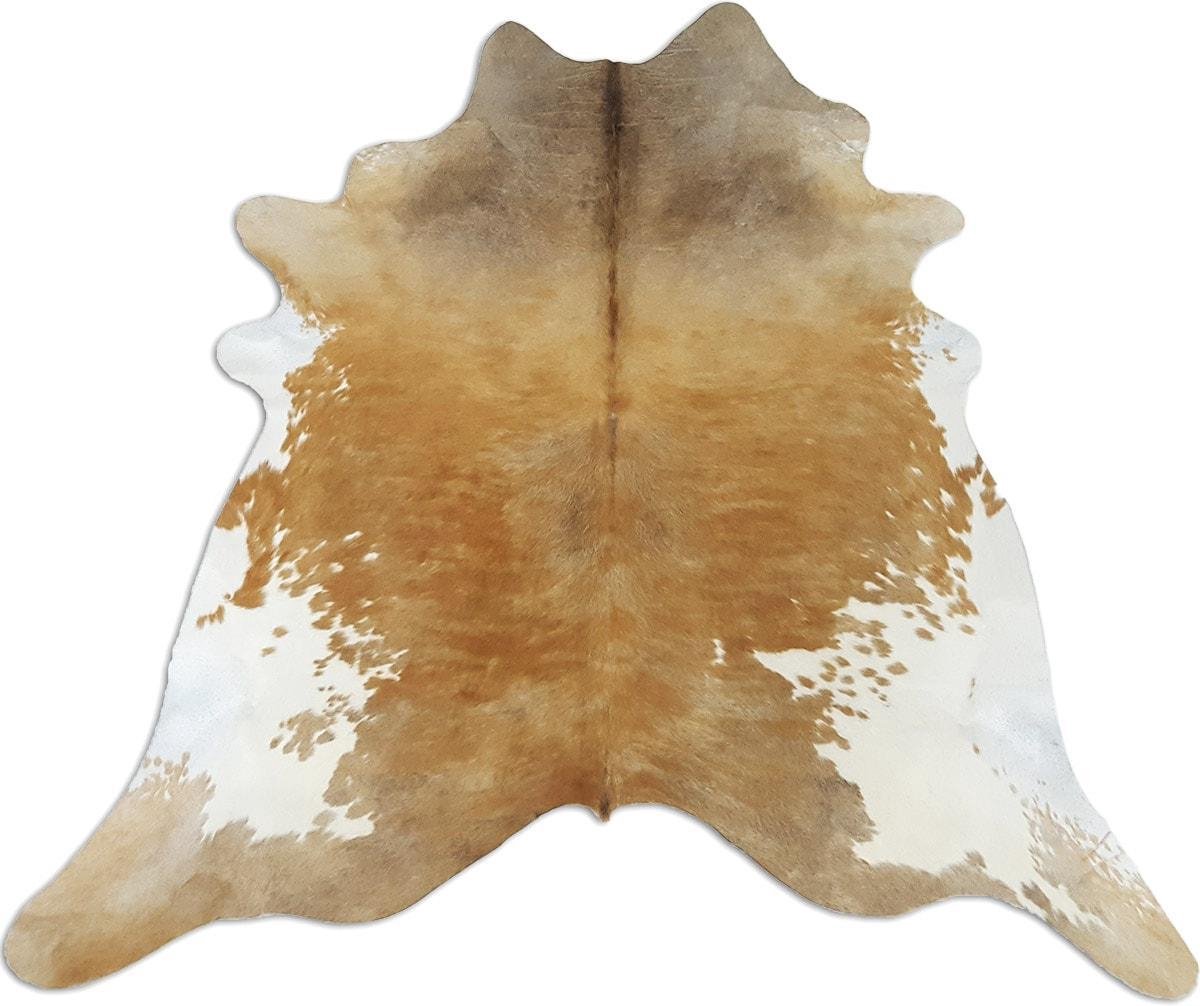 Vacchetta Koeienhuid Vloerkleed 220 x 200 cm Beige Wit