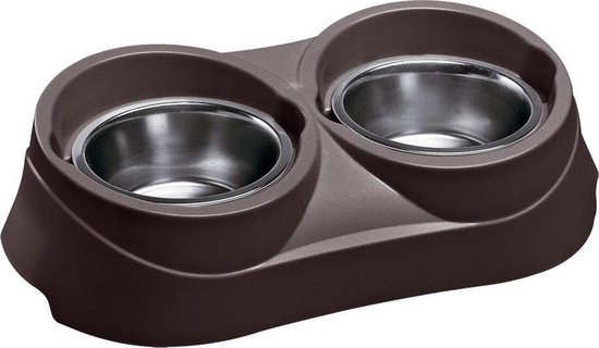 Ferplast Duo Feed Voerbak – 60,5 x 31,5 x 18 cm – 1700 ml – Assorti