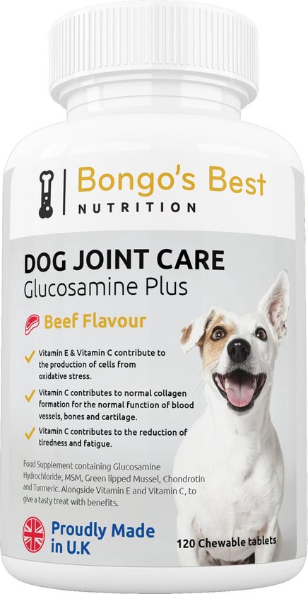 Smerig metgezel hardop Gewrichtssupplement voor honden van Bongo's Best - Premium glucosamine &...  | bol.com