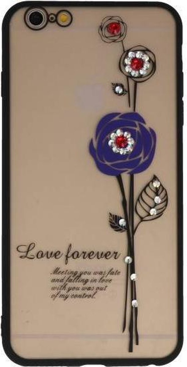 Love Forever Hoesjes Geschikt voor iPhone 6 / 6s Plus Paars