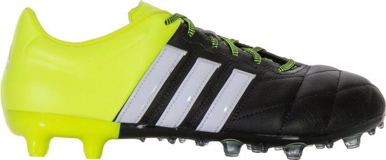 adidas ACE 15.2 FG/AG Voetbalschoenen - Maat 42 2/3 - Mannen -  zwart/geel/wit | bol.com