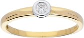 Glow - Gouden ring met steen 1-0.05ct - G/SI