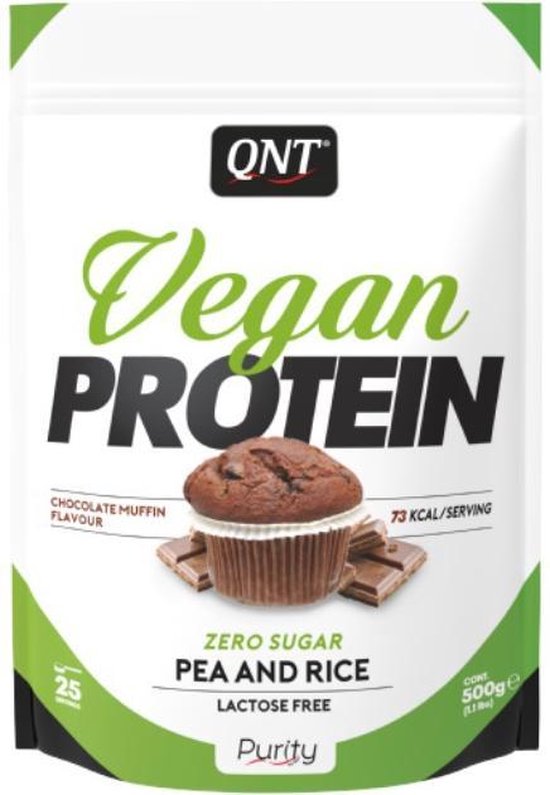 QNT|Light Digest|Eiwitpoeder / Eiwitshake|500g |Vegan protein | choco muffin