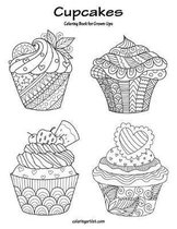 Cupcakes Coloring Book for Grown-Ups 1