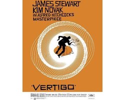 Vertigo Poster - film - Alfred Hitchcock  Retro - 70 x 100cm