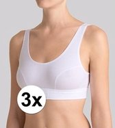 3x Sloggi double comfort dames topje wit 42