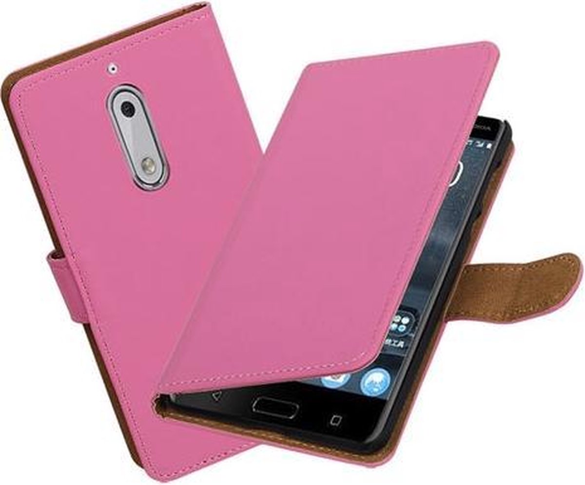 BestCases.nl Nokia 5 Effen booktype hoesje Roze