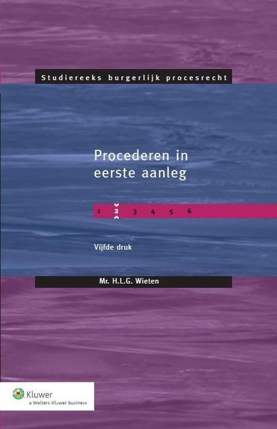 Studiereeks burgerlijk procesrecht - Procederen in eerste aa ... - cover