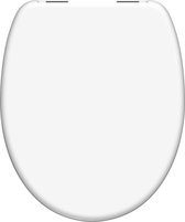 SCHÜTTE WC-Bril 82100 WHITE - Duroplast - Soft Close - Verchroomde Scharnieren - Gelakt - Wit