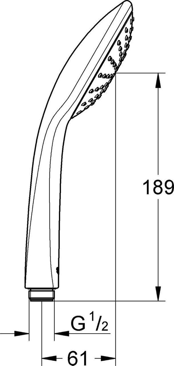 GROHE QuickFix Vitalio Joy Mono Handdouche Douchekop Ø 11 cm Grijs