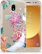 Geschikt voor Samsung Galaxy J5 2017 Uniek TPU Hoesje Bird Flowers