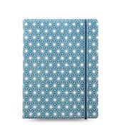 Filofax Notitieboek Impressions A5 Papier/kunstleer Blauw/wit