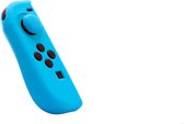 Silicone Skin voor Joy Con Controller - Links - Blauw + Grips - geschikt voor Nintendo (OLED) Switch