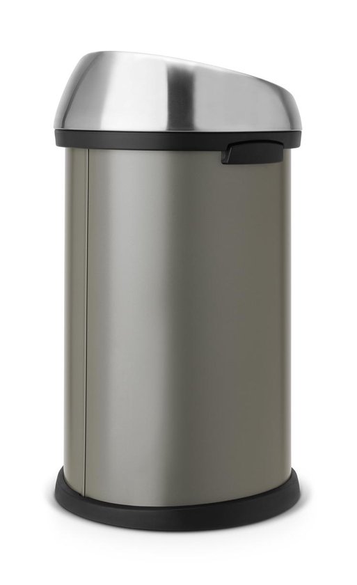 Afvalverzamelaar 50 liter 'Touch Bin®' met kunststof binnenemmer met Matt  Steel... | bol.com
