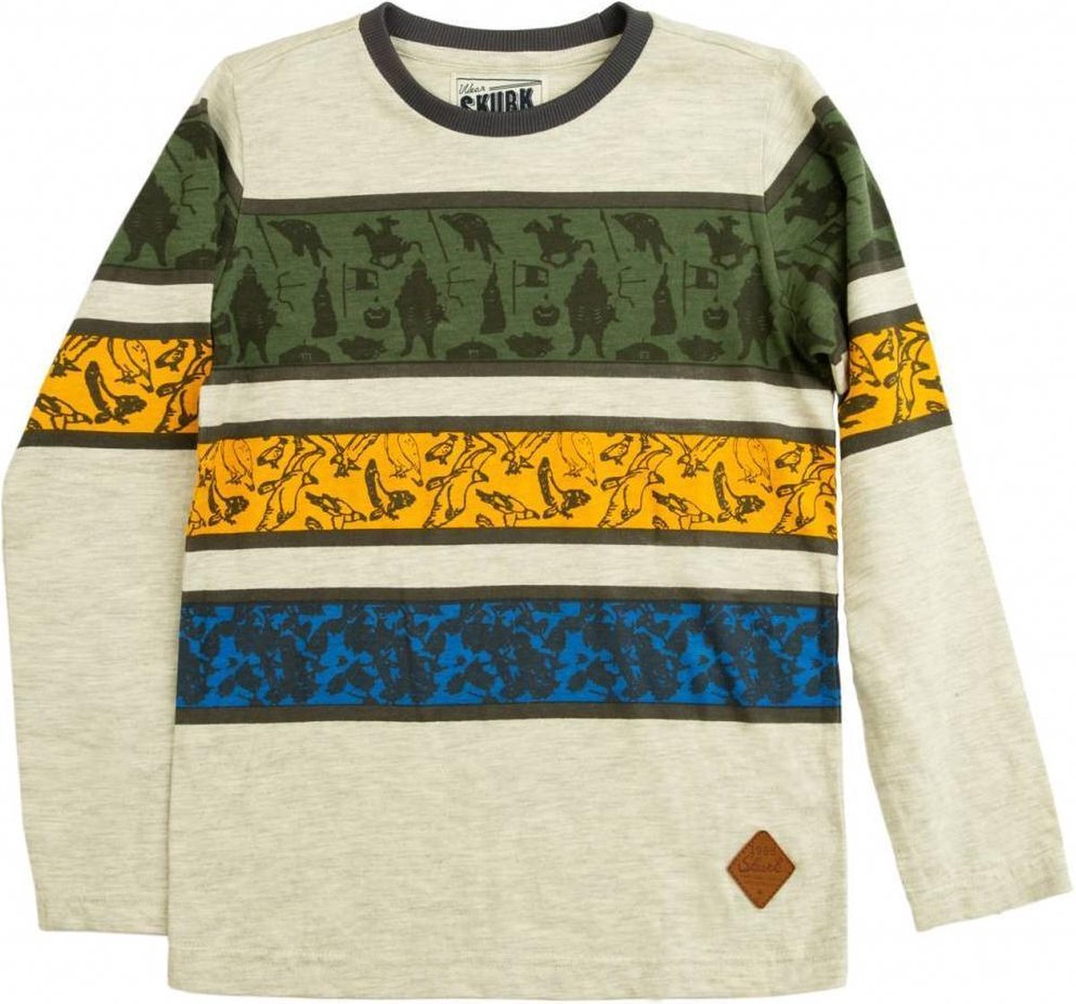 | SKURK longsleeve Lao grey melange Skurk jongenskleding wintercollectie 2018