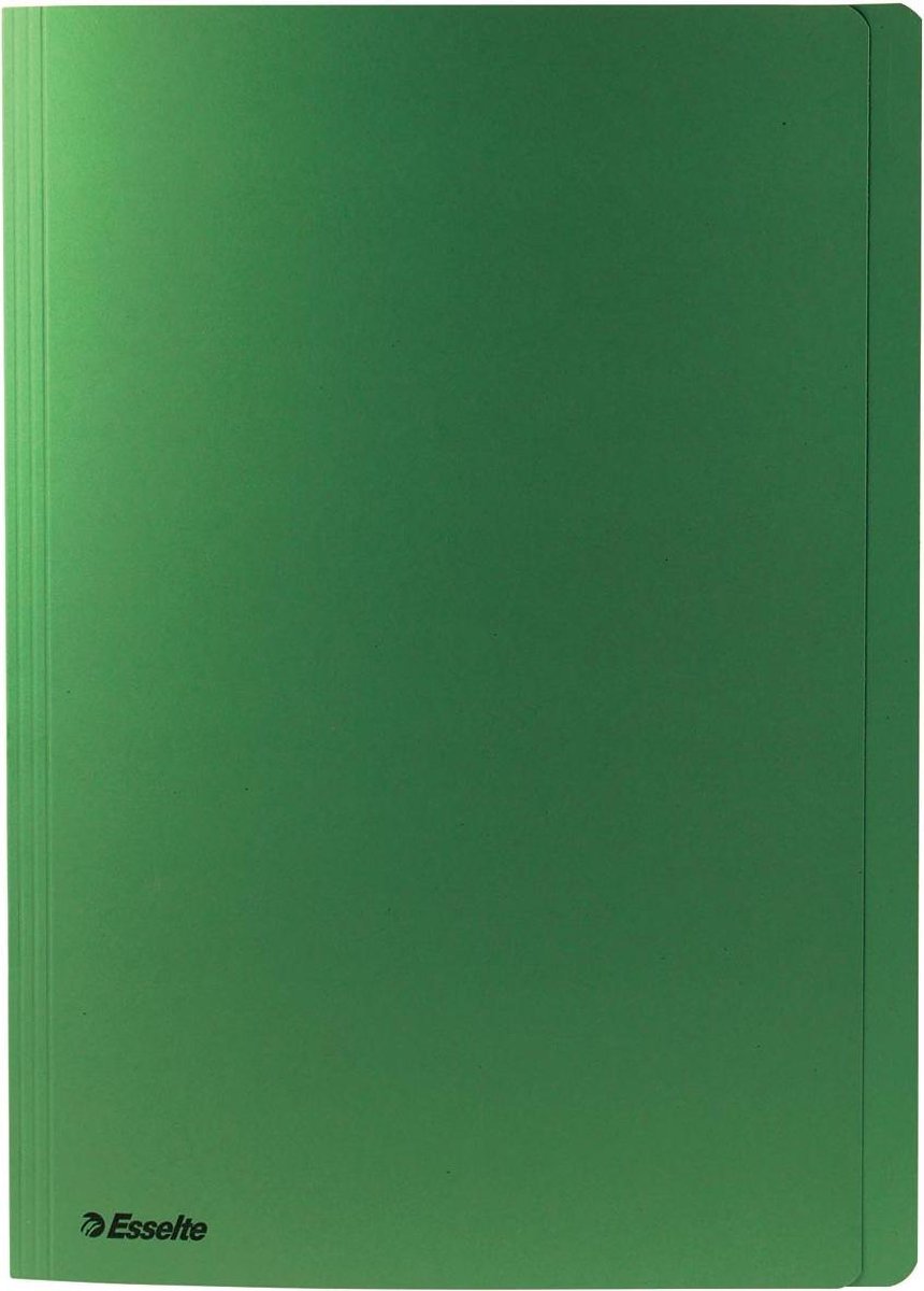 2x Esselte dossiermap groen, folio