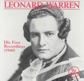 Leonard Warren: His First Recordings