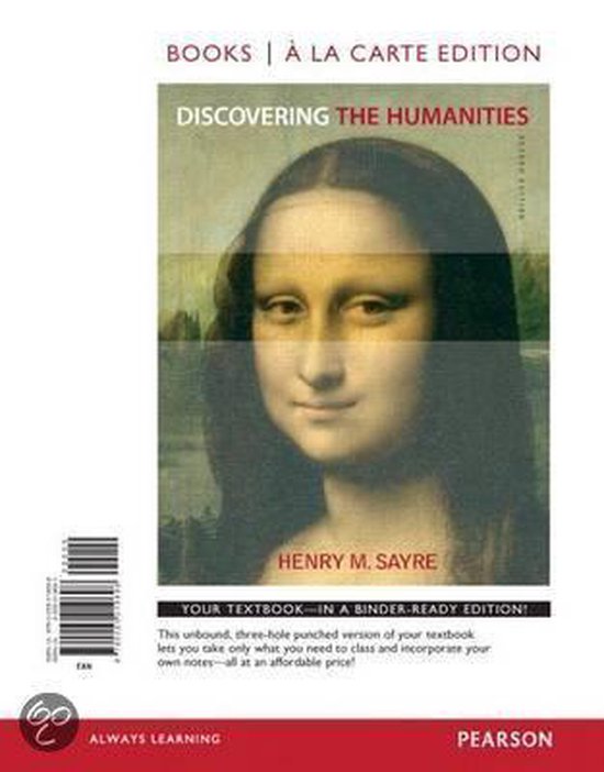 Discovering the Humanities, Books a la Carte Edition