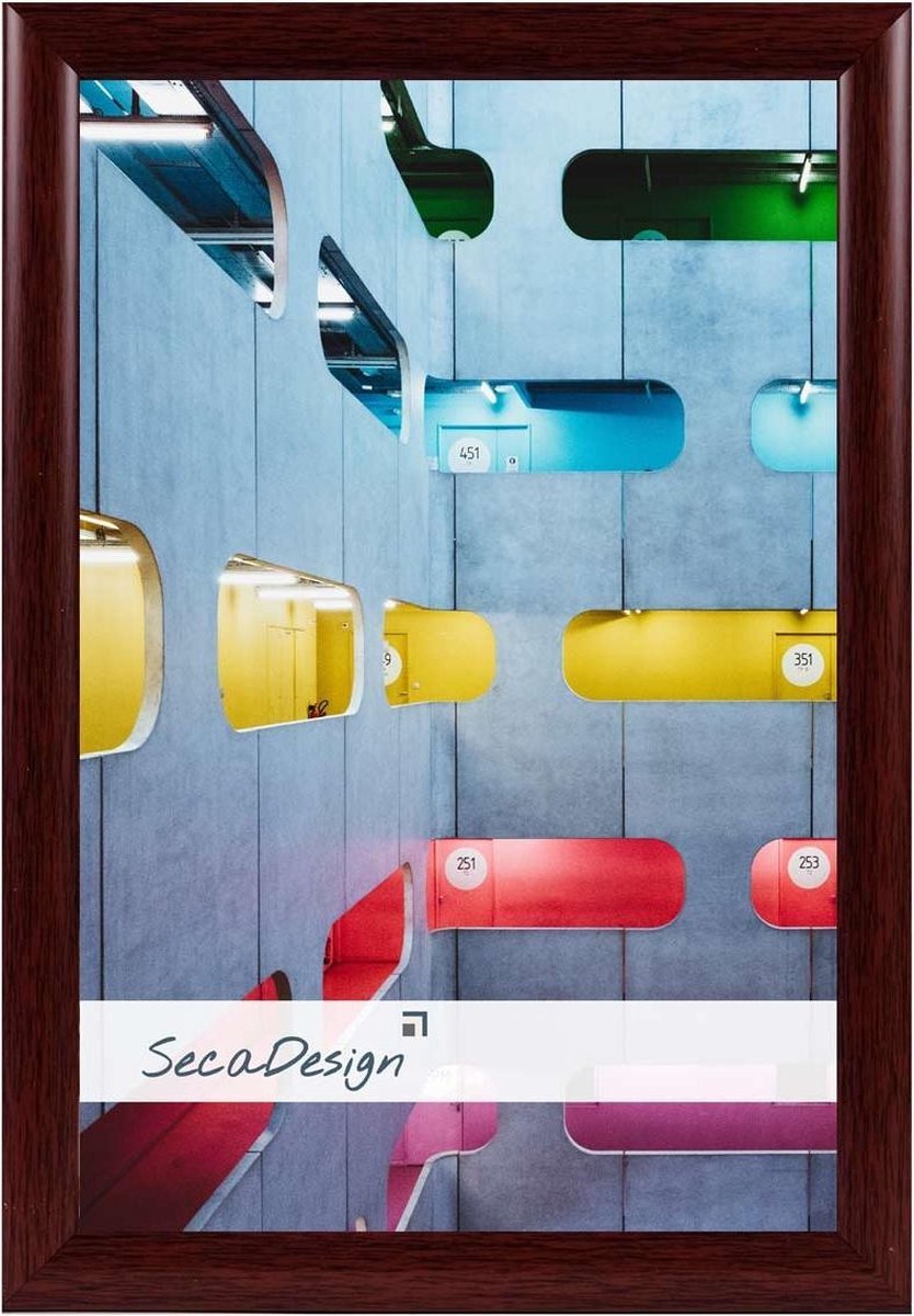 SecaDesign Tours Fotolijst - Fotomaat 40x60 cm - Kersenhout kleur bruin