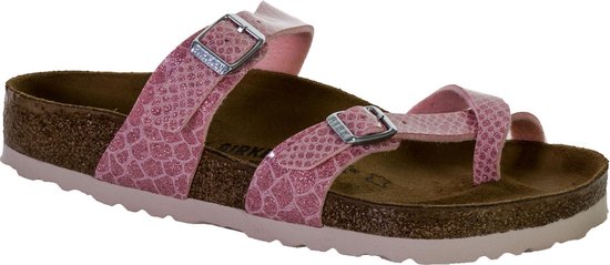 Birkenstock Mayari Slippers - Maat 37 - Vrouwen - roze/bruin | bol.com