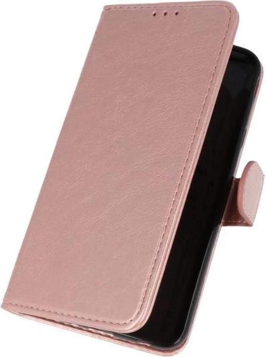 Roze booktype wallet case Hoesje voor Samsung Galaxy J7 2018
