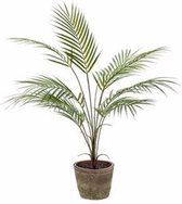 Kunstplant palm groen in pot 70 cm - Kamerplant groene palm