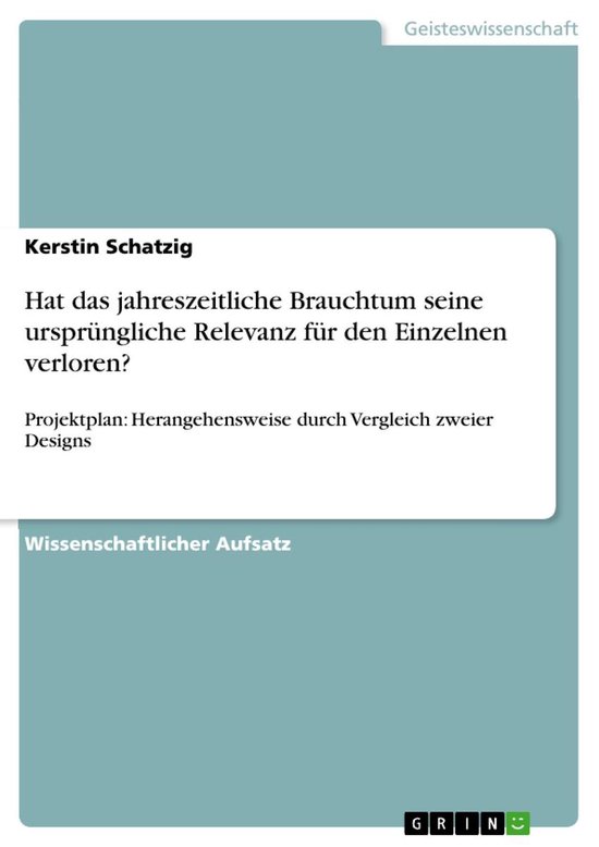 Hat Das Jahreszeitliche Brauchtum Seine Urspr�Ngliche Rele ... - cover