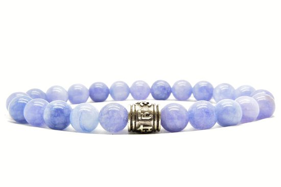 Beaddhism - Armband - Blue - Guru - 8 mm - 20 cm