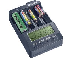 VOLTCRAFT IPC-3 Batterijlader Li-ion, NiCd, NiMH 10440, 14500, 16340, 16650, 17355, 17500, 17670, 18490, 18500, 18650, 22650, 26500, 26650, CR-123A, A, AAA