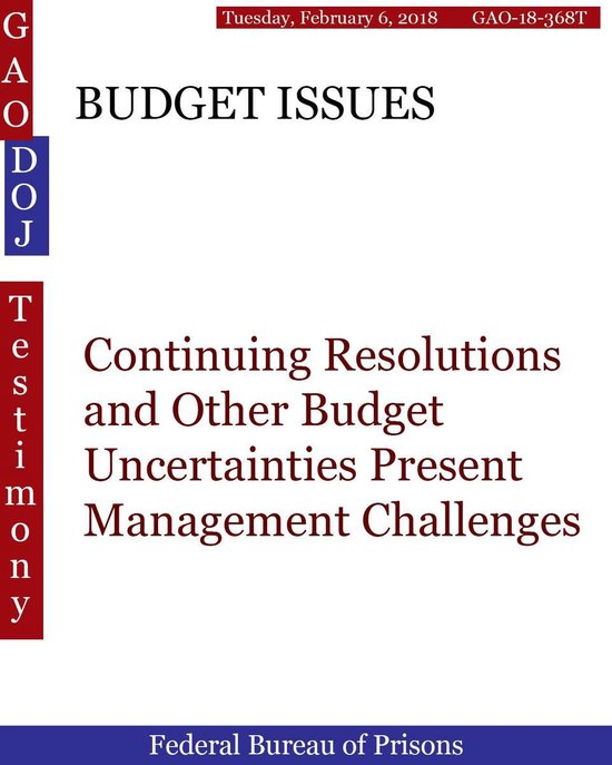 GAO DOJ BUDGET ISSUES (ebook), Hugues Dumont 1230002145112