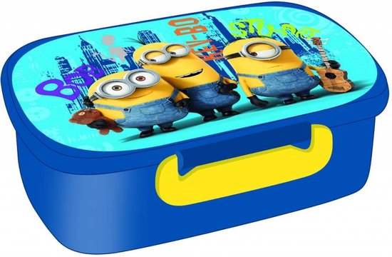 Uitgestorven Zee Deter Minions Lunchbox - Blauw | bol.com