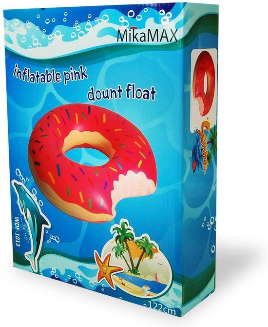 Aandringen Vooroordeel Allerlei soorten Opblaasbare Donut Zwemband - 122 cm | bol.com