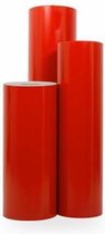 Cadeaupapier Rood - 50cm - 225m - 70gr | Winkelrol / Toonbankrol / Geschenkpapier / Kadopapier / Inpakpapier