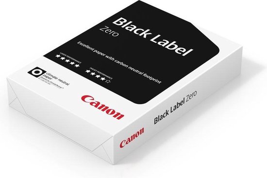 Melodramatisch coupon Decimale Canon kopieer/printpapier - Black Label Zero - FSC - A4 - 80 grams - 1 pak  a 500 vel | bol.com