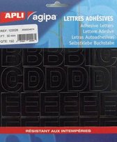 5x Agipa etiketten cijfers en letters letterhoogte 30mm, 192 letters