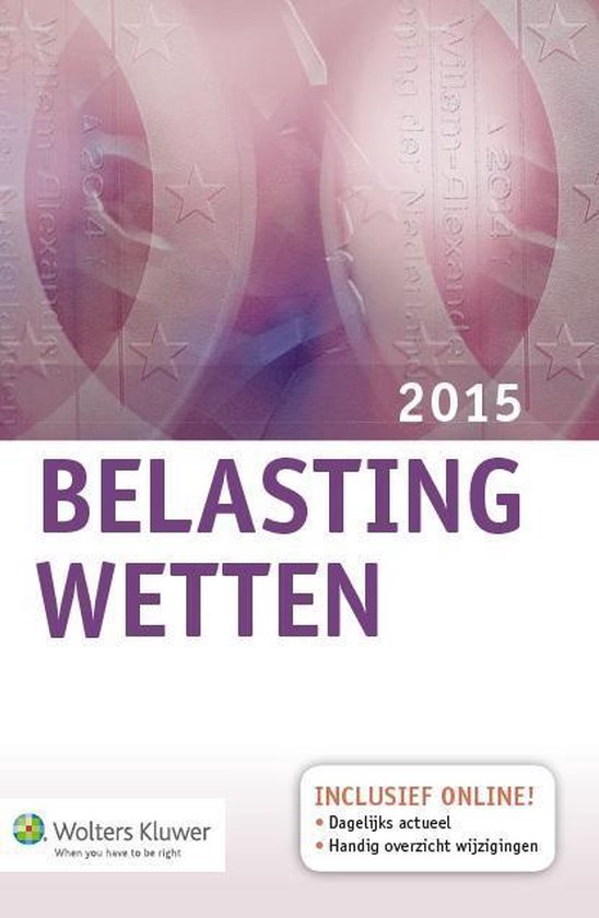 Belastingwetten 2015 - cover