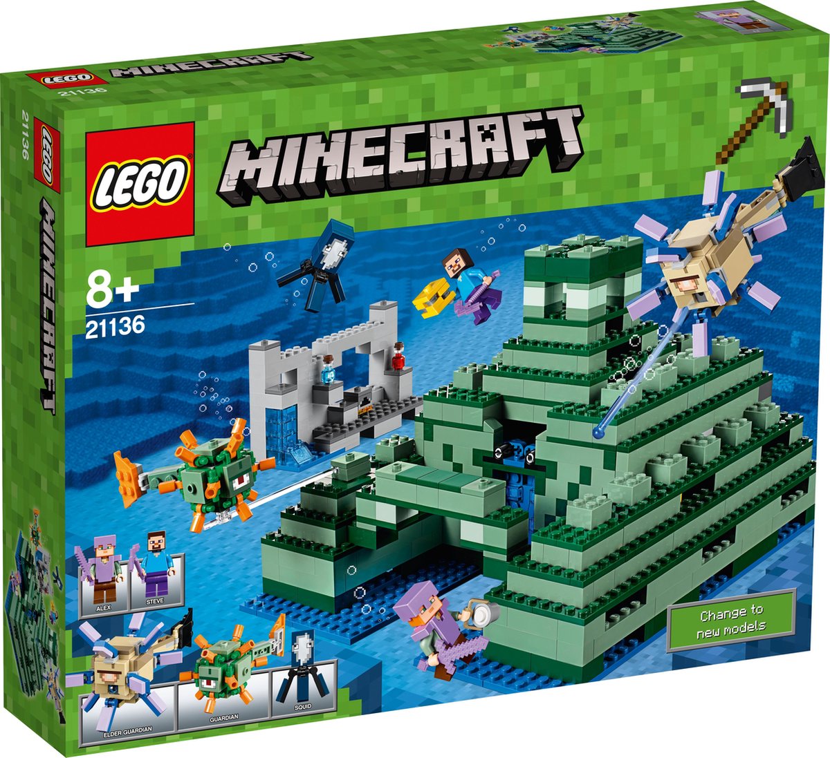LEGO Minecraft Het Oceaanmonument - 21136 | bol.com