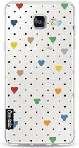 Casetastic Softcover Samsung Galaxy A5 (2016) - Pin Point Hearts Transparent