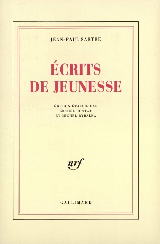 Bol Com Ecrits De Jeunesse Ebook Jean Paul Sartre Boeken