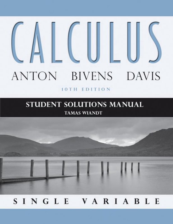 Student Solutions Manual to accompany Calculus Late Transcen ... - cover