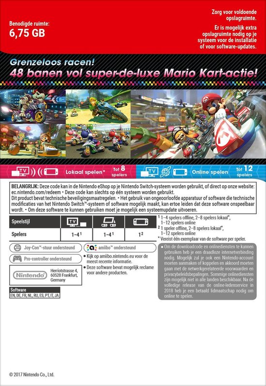 Mario Kart 8 Deluxe - Nintendo Switch Download | Games | bol