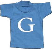 Naamslinger Lettershirts blauw G