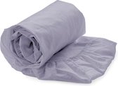 HnL Living - Hoeslaken - Katoen Perkal - 90 x 210 cm - Lila