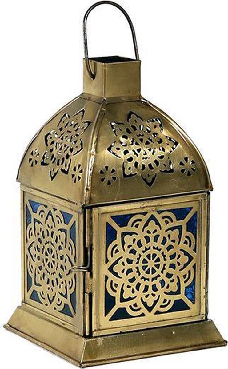 Sfeerlicht oosterse lantaarn Mandala - 9x9x15.5 - Ijzer - L