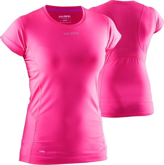 Salming Running Shirt - Hardloopshirt - Dames - Roze - S | bol.com