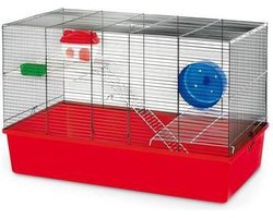 Hamsterkooi miffy rood 80x45x53 cm