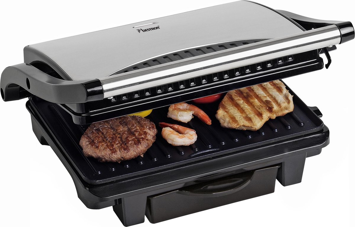 Bestron ASW113S - Contactgrill - RVS