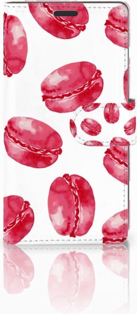 Sony Xperia Z3 Book Cover Pink Macarons